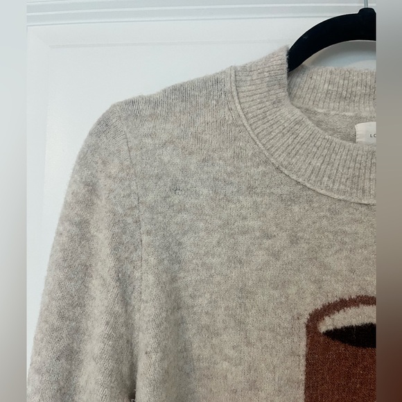 Loft Lou & Grey Coffee Sweater size Small - Picture 6 of 7